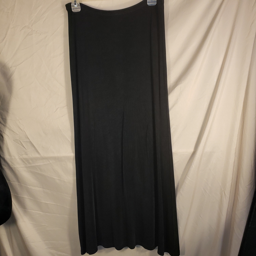 Chic Fiore Black Maxi Stretchy Skirt - S